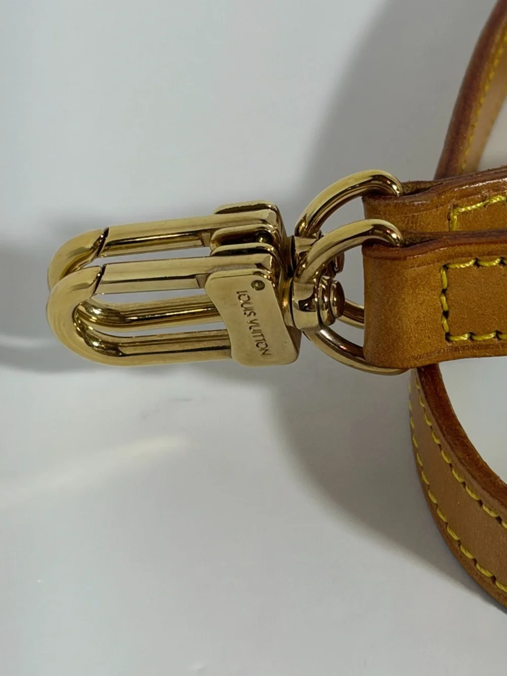 Louis Vuitton Vachetta Strap in Honey Brown with Gold Hardware